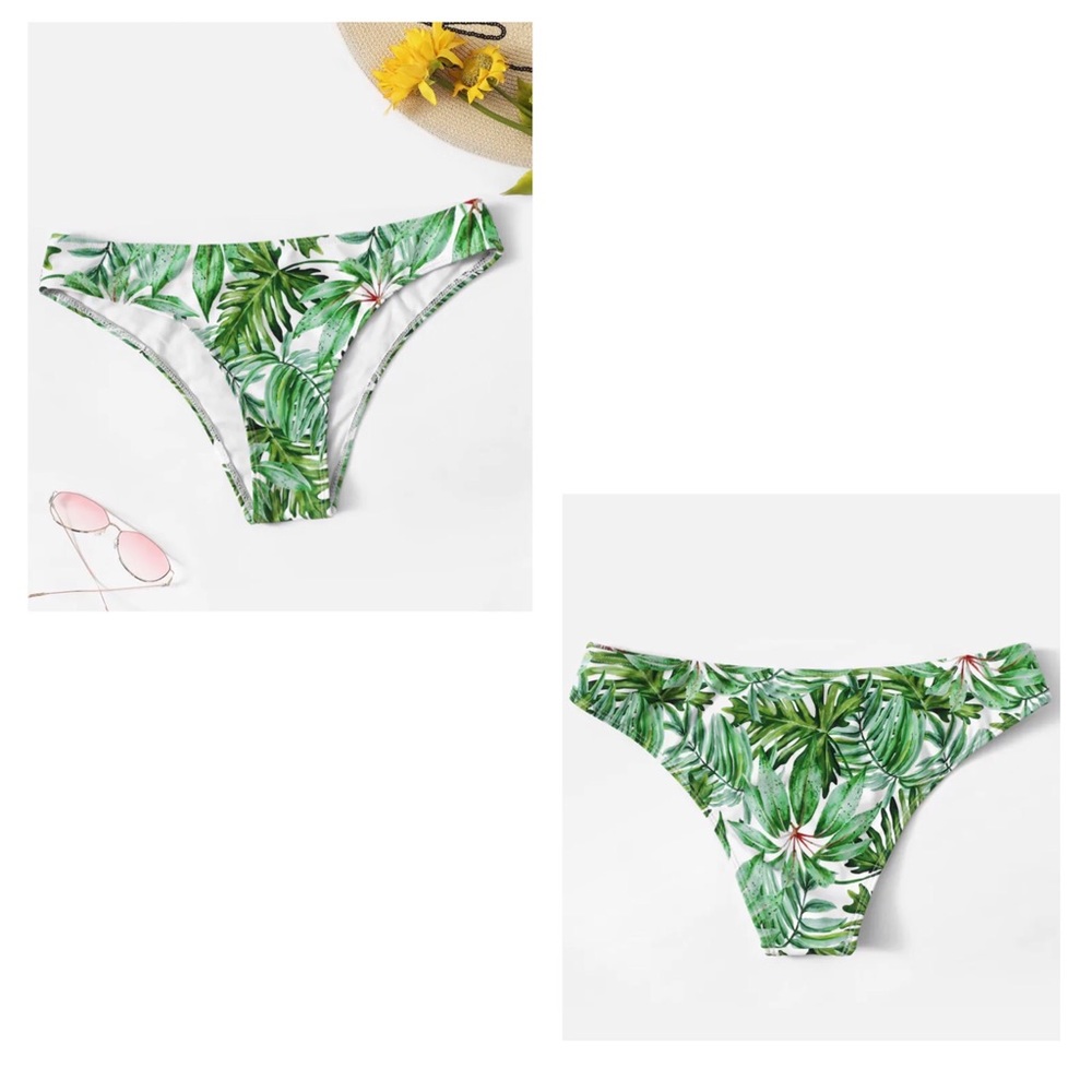 Tropical bikini bottoms NWOT small